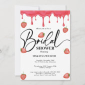 イチゴはアモーレブライダルシャワーの招待状 招待状 (正面)