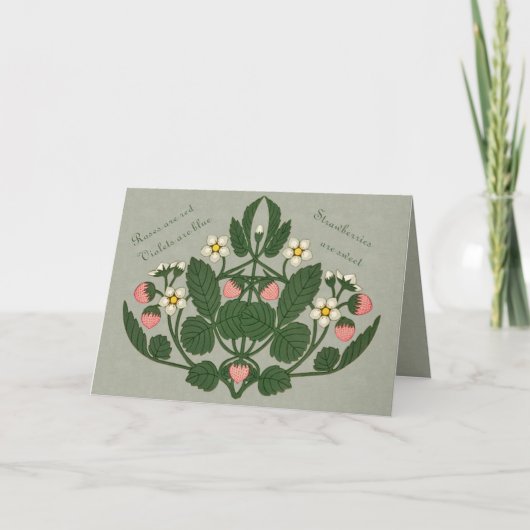 イチゴは甘いCC0368バレンタイン シーズンカード (正面)