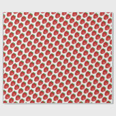 イチゴをテーマにしたギフトラップフルーツデザイン ラッピングペーパー (フラット)