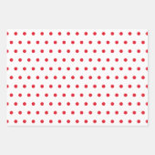 イチゴをテーマにした3ピース ラッピングペーパーシート (正面3)