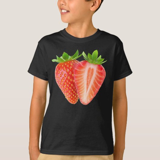 イチゴを切る Tシャツ (正面)