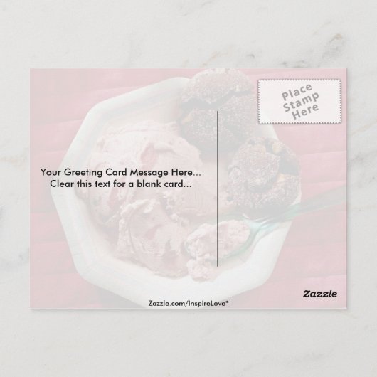 イチゴアイスクリーム ポストカード (裏面)