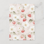 イチゴウッドランドおむつラッフル エンクロージャーカード (裏面)