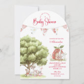 イチゴウッドランド赤ちゃんシャワー 招待状 (正面)