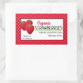 イチゴカスタム食品包装の作成 長方形シール (バッグ)