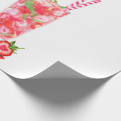 イチゴカッコいいドリンク果実包み紙 ラッピングペーパー (角)