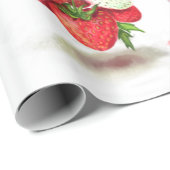 イチゴカッコいいドリンク果実包み紙 ラッピングペーパー (ロールコーナー)