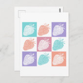 イチゴカラフル夏 ポストカード (正面/裏面)