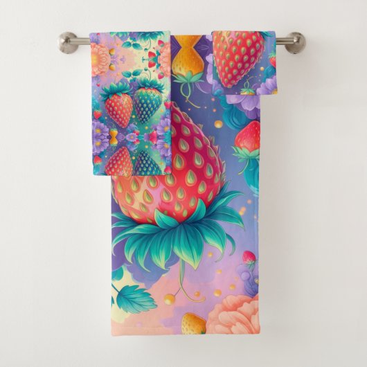 イチゴカラフル バスタオルセット (インサイチュ)