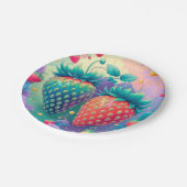 イチゴカラフル ペーパープレート (アングル)