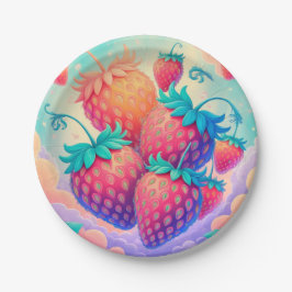 イチゴカラフル ペーパープレート