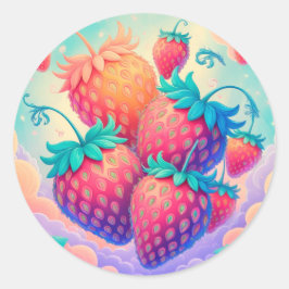 イチゴカラフル ラウンドシール