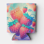 イチゴカラフル 缶クーラー (正面)