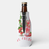 イチゴクールボトル果汁クール飲料 ボトルクーラー (ボトル裏面)