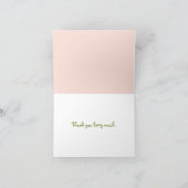 イチゴサンキューカードノートピンク サンキューカード (内部)