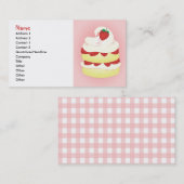 イチゴショートケーキ 名刺 (正面/裏面)