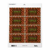 イチゴジャムジャムかわいらしカスタム ラベル (フルシート)