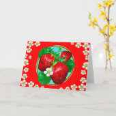 イチゴジョイカード カード (黄色い花)