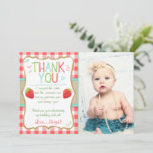 イチゴスイートサマー誕生日サンキューカード サンキューカード (スタンド正面)