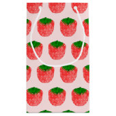 イチゴスケッチカスタム文字 スモールペーパーバッグ (裏面)