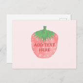 イチゴスケッチカスタム文字 ポストカード (正面/裏面)