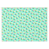 イチゴティール（緑がかった色） テーブルクロス (正面(横))