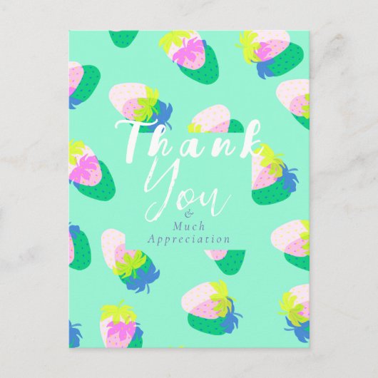 イチゴティール（緑がかった色） ポストカード (正面)