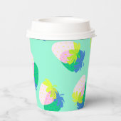 イチゴティール（緑がかった色） 紙コップ (裏面)