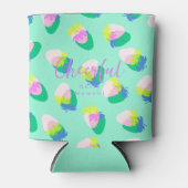 イチゴティール（緑がかった色） 缶クーラー (正面)