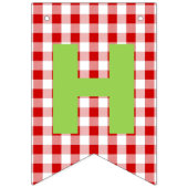 イチゴテーマハッピーバースデー バンティングフラッグ (第2の旗)