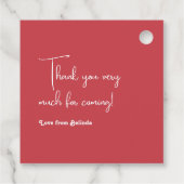 イチゴテーマベリースイートベビーシャワー フェイバータグ (裏面)