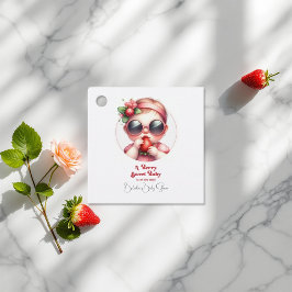 イチゴテーマベリースイートベビーシャワー フェイバータグ