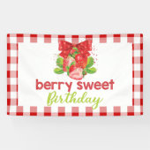 イチゴテーマ誕生日 横断幕 (横)