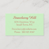 イチゴデザイン名刺 名刺 (裏面)