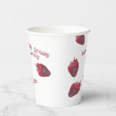 イチゴハッピーバースデー紙カップ 紙コップ (右)