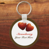 イチゴハートキーチェーン キーホルダー (正面)
