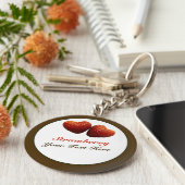 イチゴハートキーチェーン キーホルダー (側面)