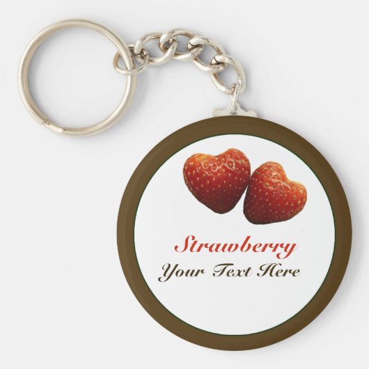 イチゴハートキーチェーン キーホルダー (正面)