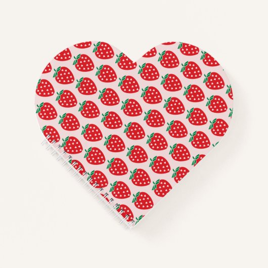 イチゴハートズベリースイートピンク ノートブック (正面)