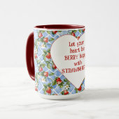 イチゴハートハッピーズ マグカップ (正面左)