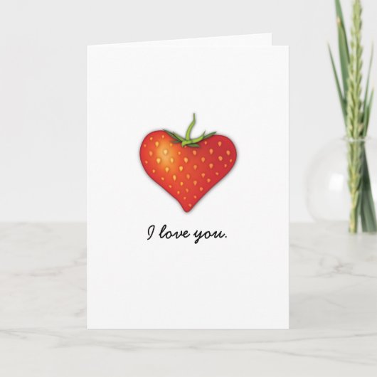 イチゴハート カード (正面)