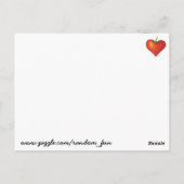 イチゴハート ポストカード (裏面)