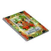 イチゴバスケッカスタマイズトのアドレス帳 ノートブック (右側)