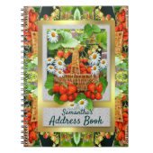 イチゴバスケッカスタマイズトのアドレス帳 ノートブック (正面)