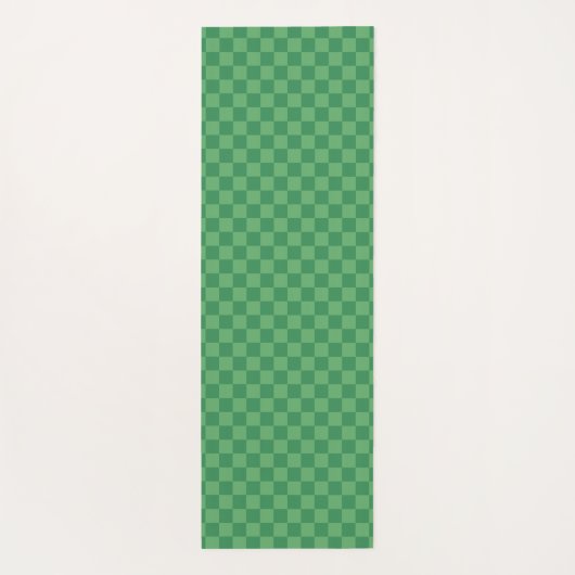 イチゴパーソナライズされたチェックのクリスマスピンク ヨガマット (裏面)