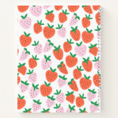 イチゴパーソナライズされた手帳 ノートブック (裏面)