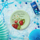 イチゴパーソナライズされた紙プレートパーティー商品 ペーパープレート (パーティー)