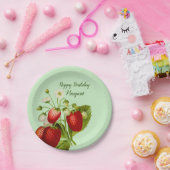 イチゴパーソナライズされた紙プレートパーティー商品 ペーパープレート (パーティー)