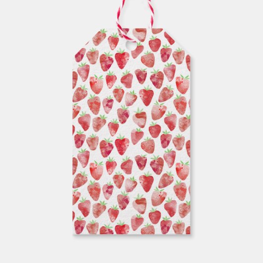 イチゴパーソナライズされた ギフトタグ (裏面)