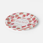 イチゴパーソナライズされた ペーパープレート (アングル)